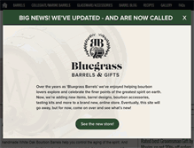 Tablet Screenshot of bluegrassbarrels.com